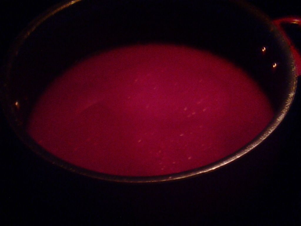 tomato juice heating for meatballs