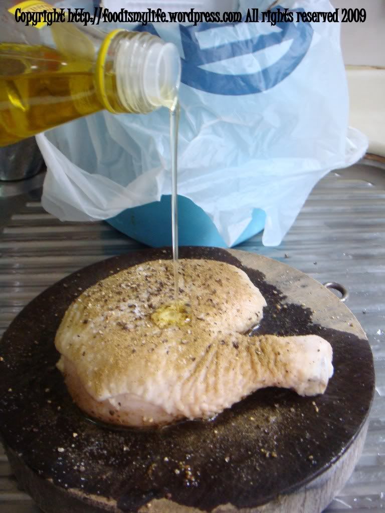 drizzle the oil again