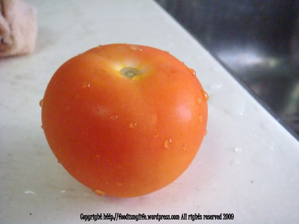 grab one ripe and juicy tomato