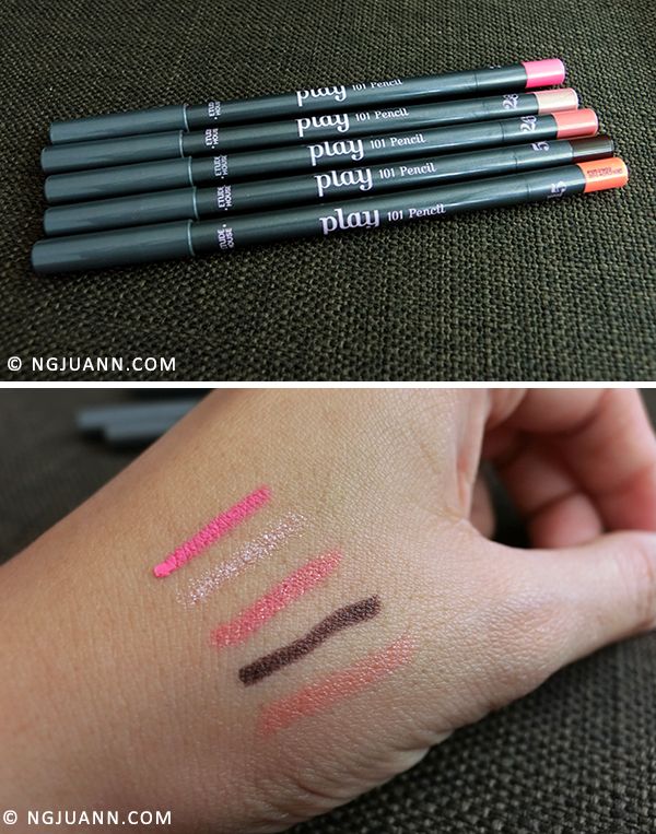 Etude house Play 101 pencils photo swatches_zps9bd2bb98.jpg