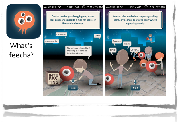 Feecha: a mobile geo-blogging app