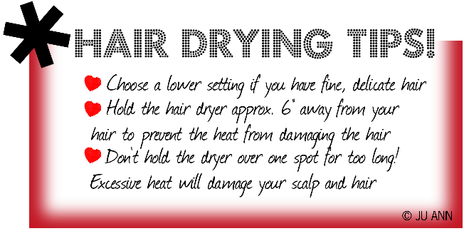Panasonic Hair Drying tips