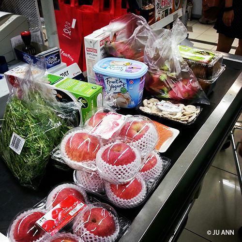 Healthy grocery shopping