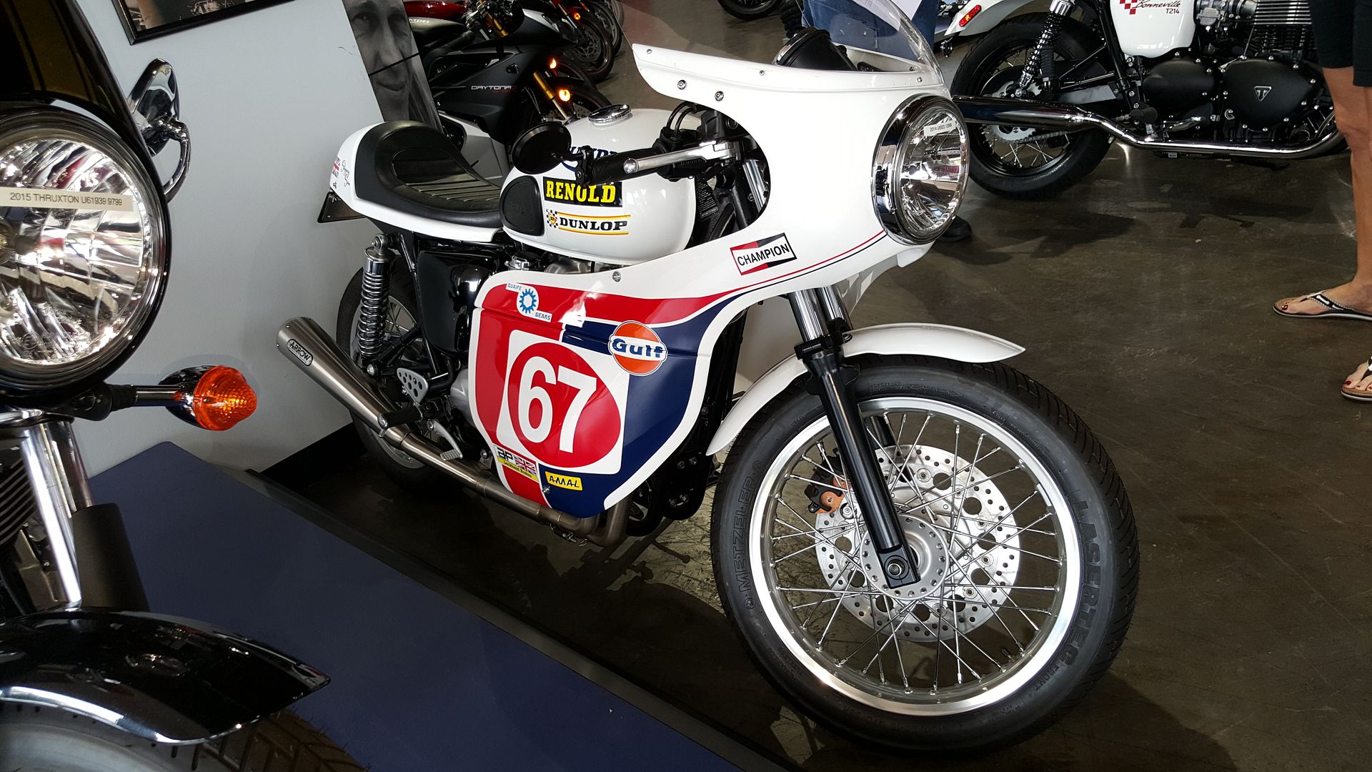 slippery motorcycle seat