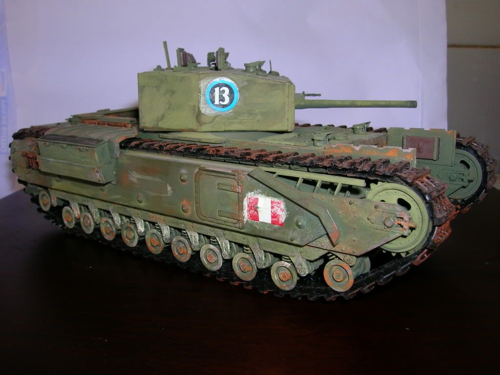 AFV Club 1/35 Churchill Calgary Reg Ready for Inspection Armour