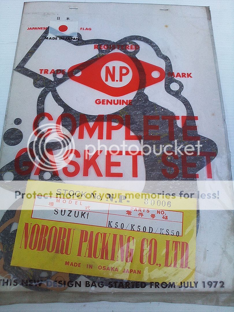 Suzuki K50 K50D KS50 Gasket Set NOS Japan  